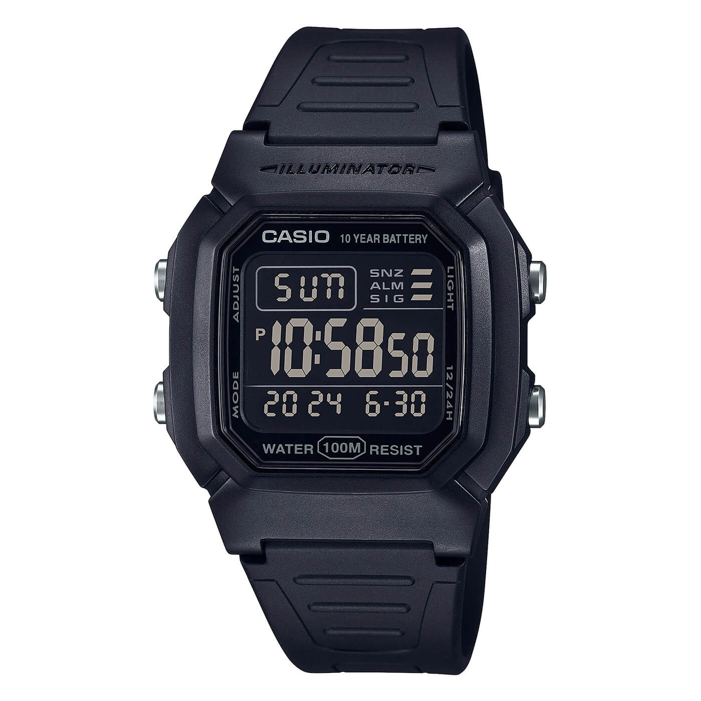 ĐỒNG HỒ NAM CASIO W-800H-1BVDF CHÍNH HÃNG